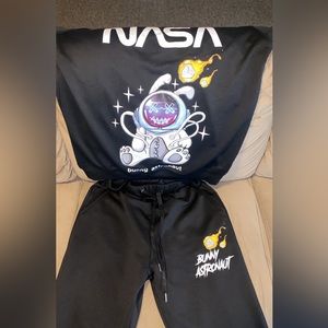 NASA sweatsuit set! Only worn once, like new. Very comfy, and cute.